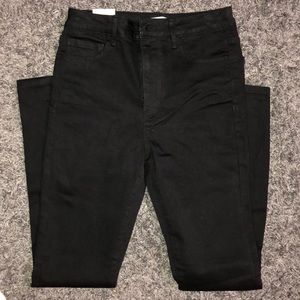Black denim pants
